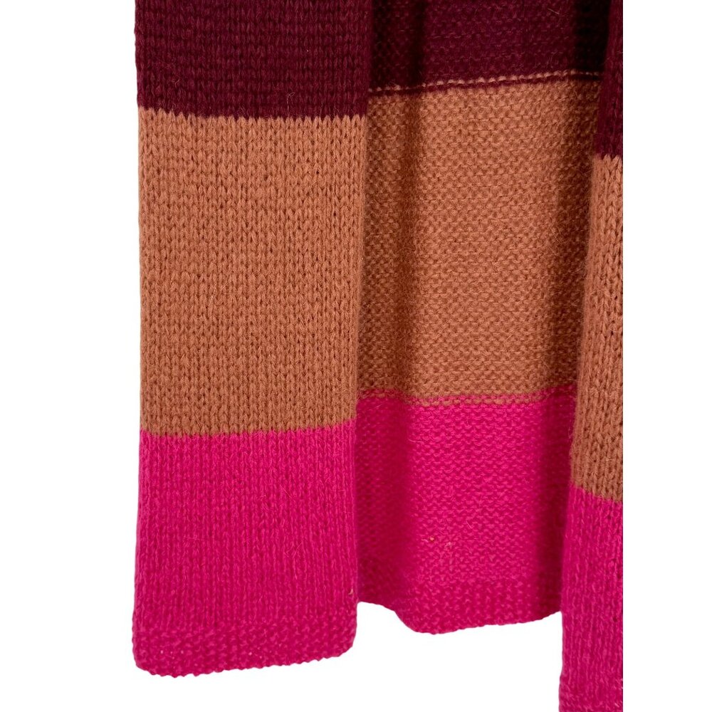 Free People Multicolored Knit Maxi Cardigan | Vtg Y2K Boho Grandmacore Grunge Lg - Picture 5 of 16